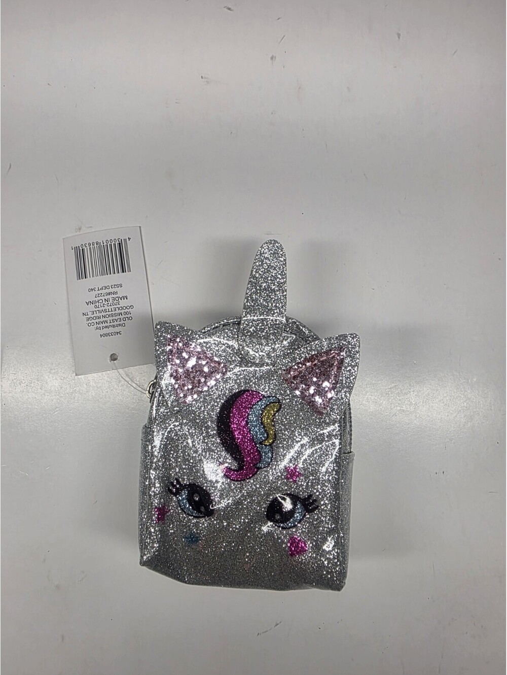 Novelty Keychain Charm Accessories Chain Coin Purse Unicorn Sparkle